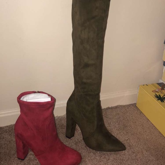 Olive Thigh High Boots | Make A Offer - Picture 6 of 6